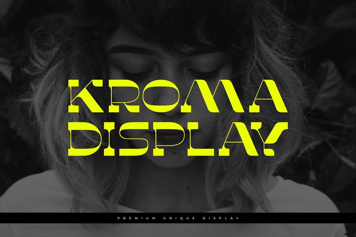 Пример шрифта Kroma Display #1