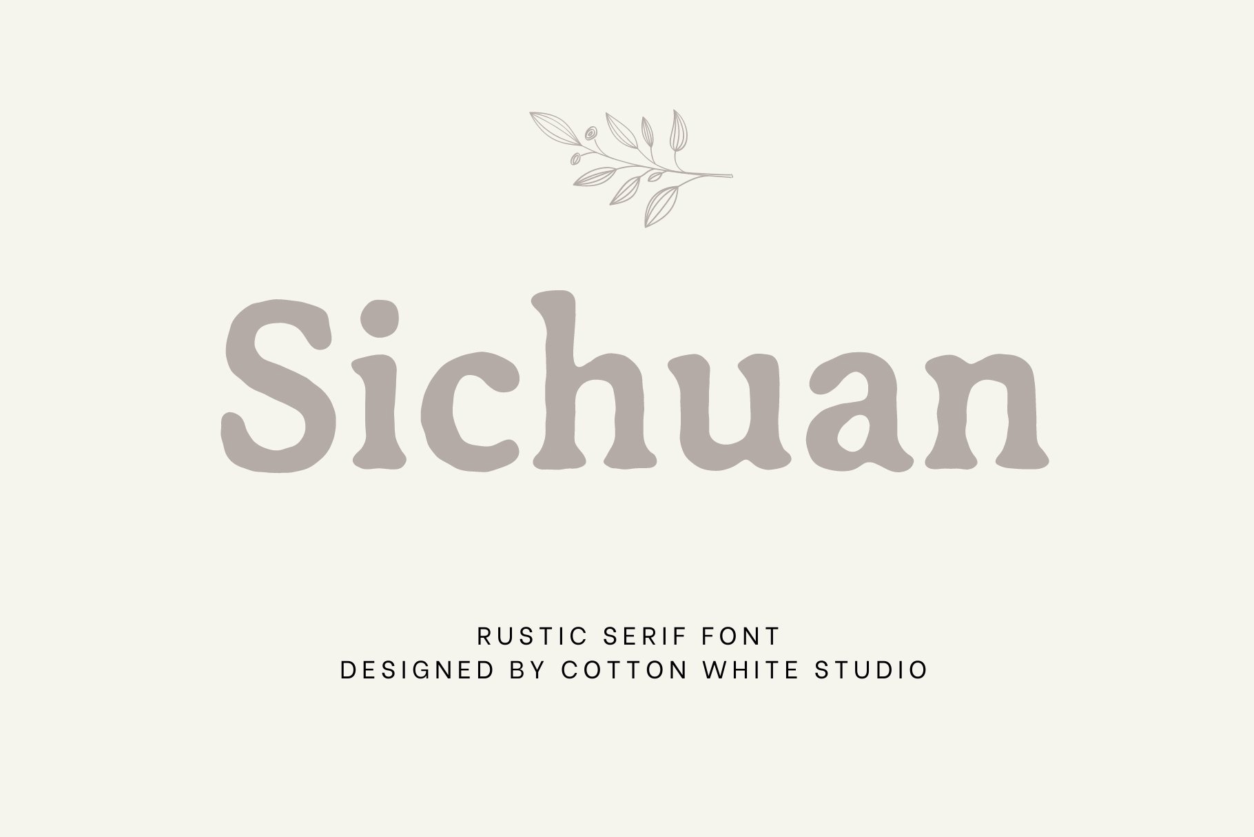 Пример шрифта Sichuan #1
