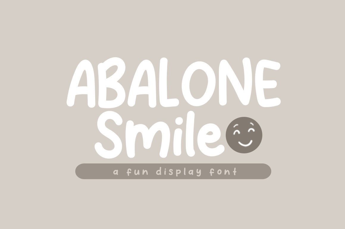 Пример шрифта Abalone Smile #1