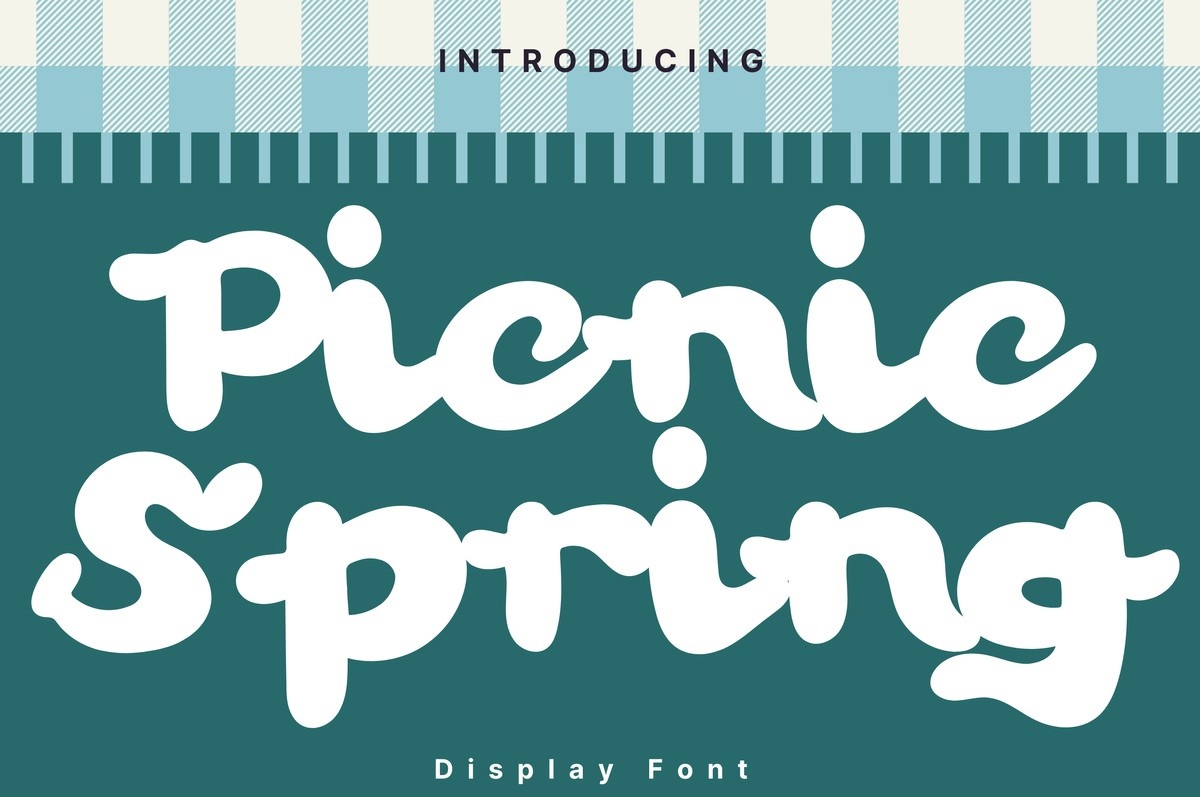 Пример шрифта Picnic Spring #1