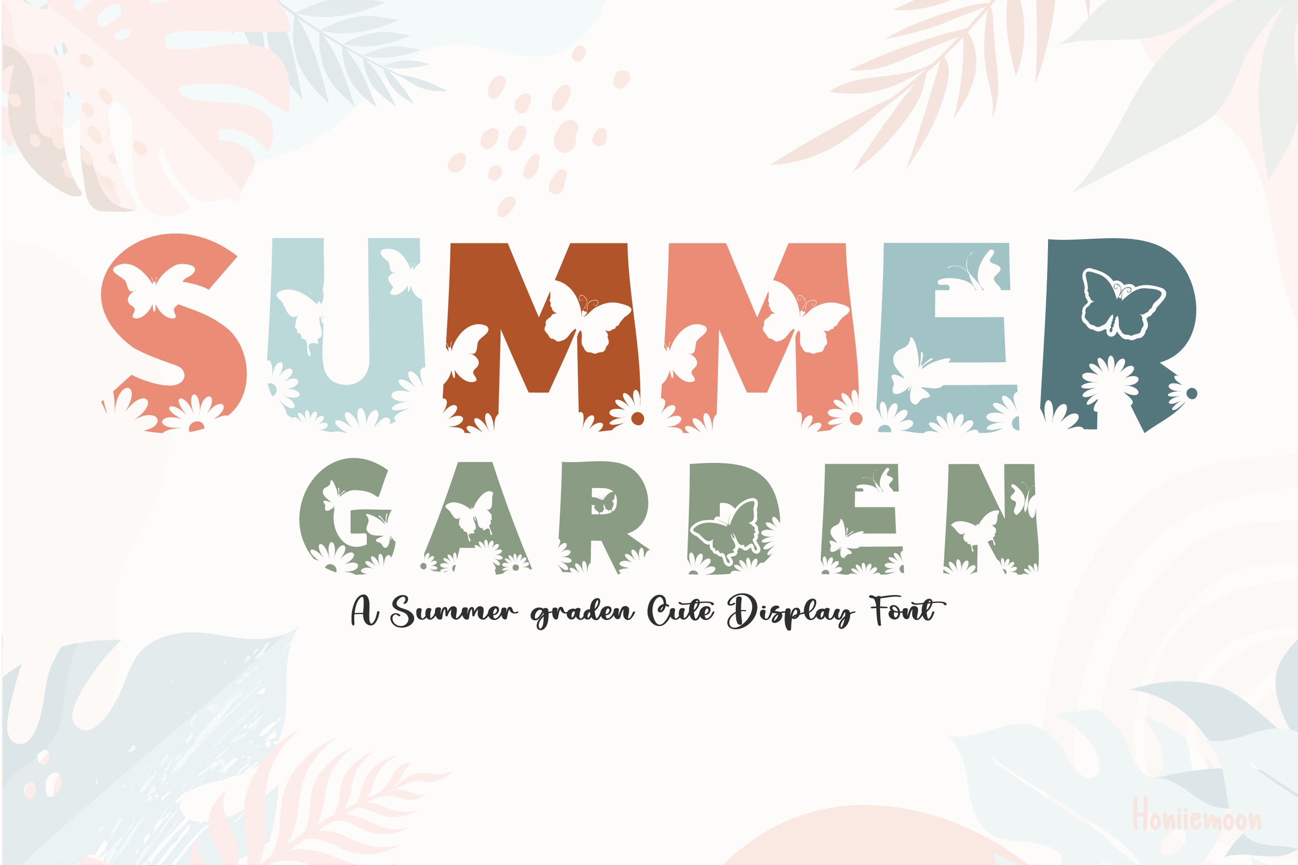 Пример шрифта Summer Garden #1