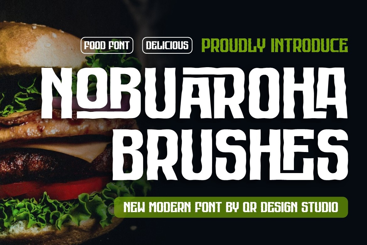 Пример шрифта Nobuaroha Brushes #1