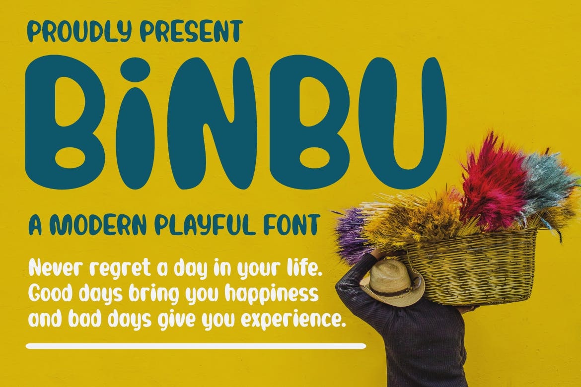 Пример шрифта Binbu #1