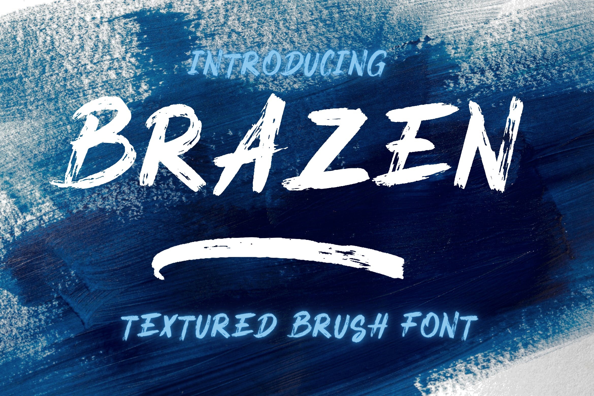 Пример шрифта Brazen Brush #1