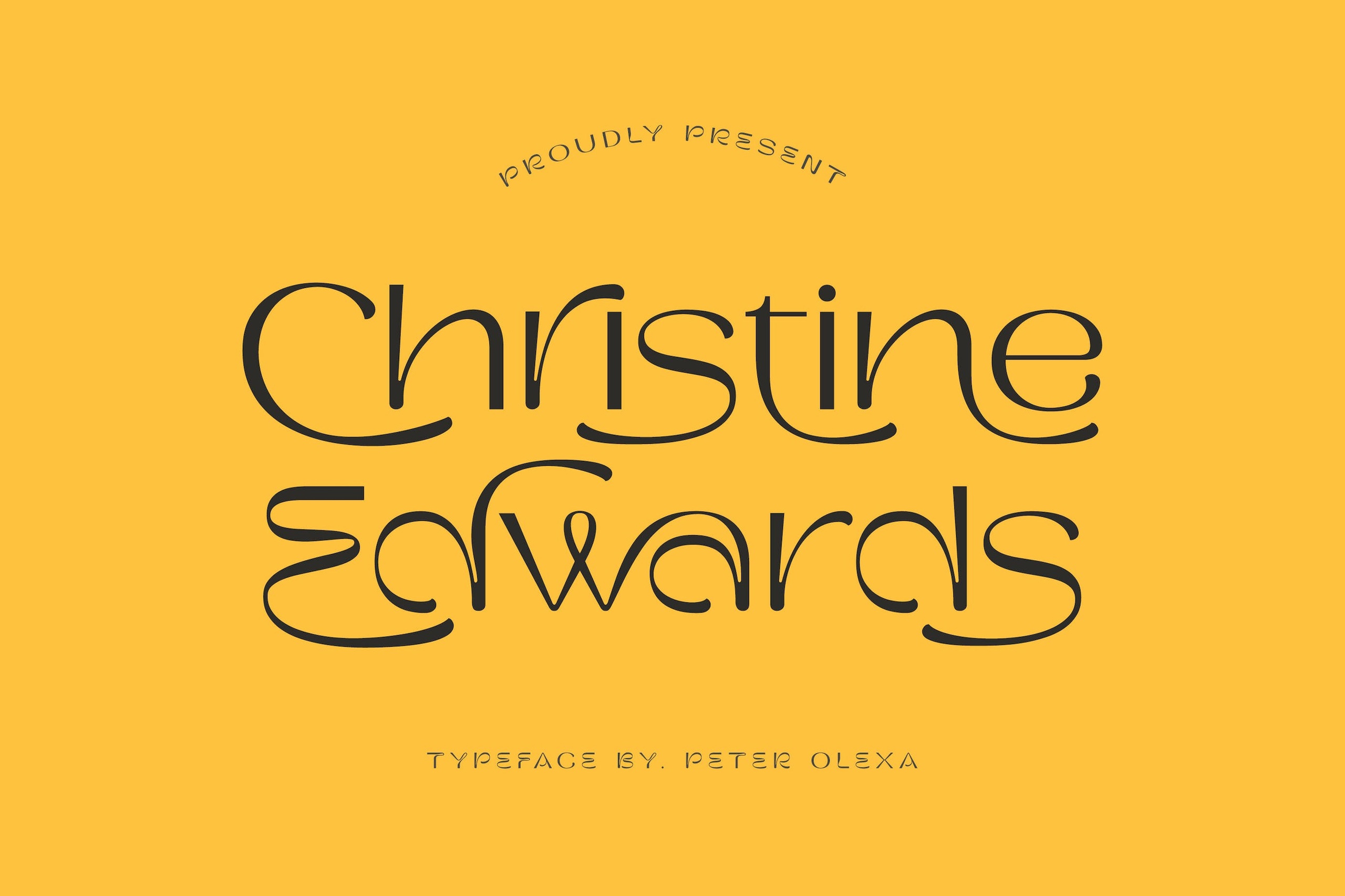 Пример шрифта Christine Edwards #1