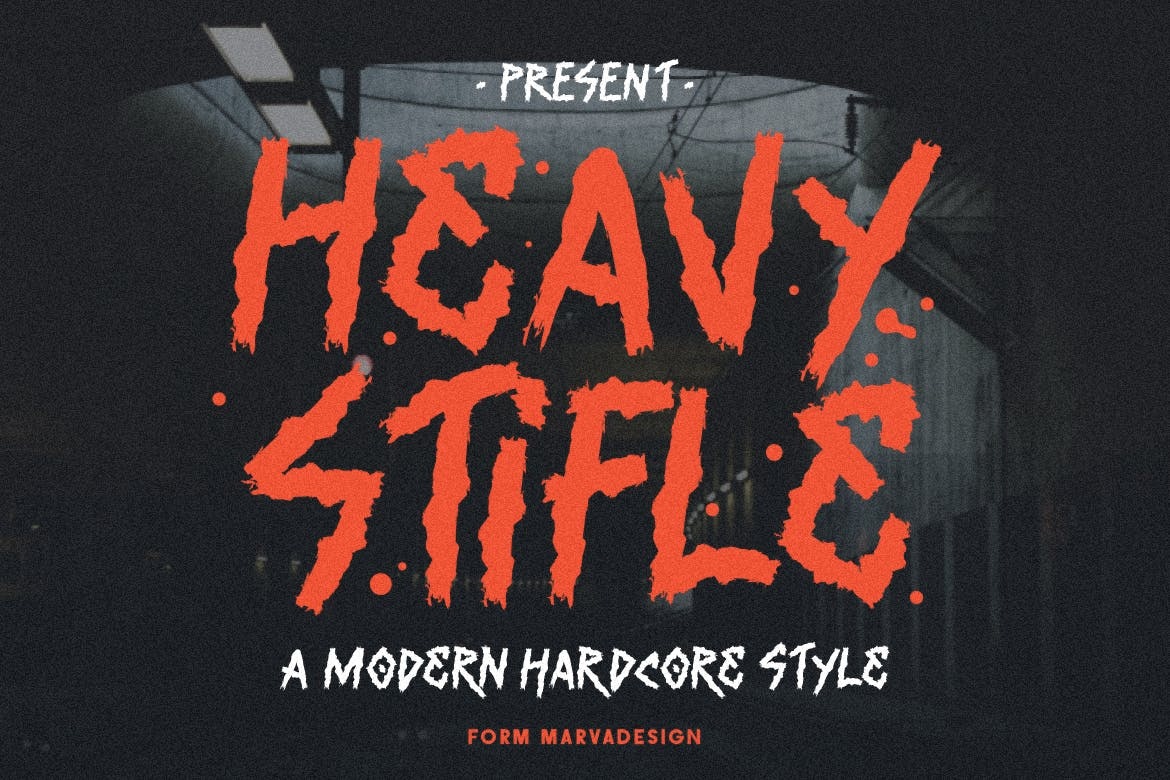 Пример шрифта Heavy Stifle #1