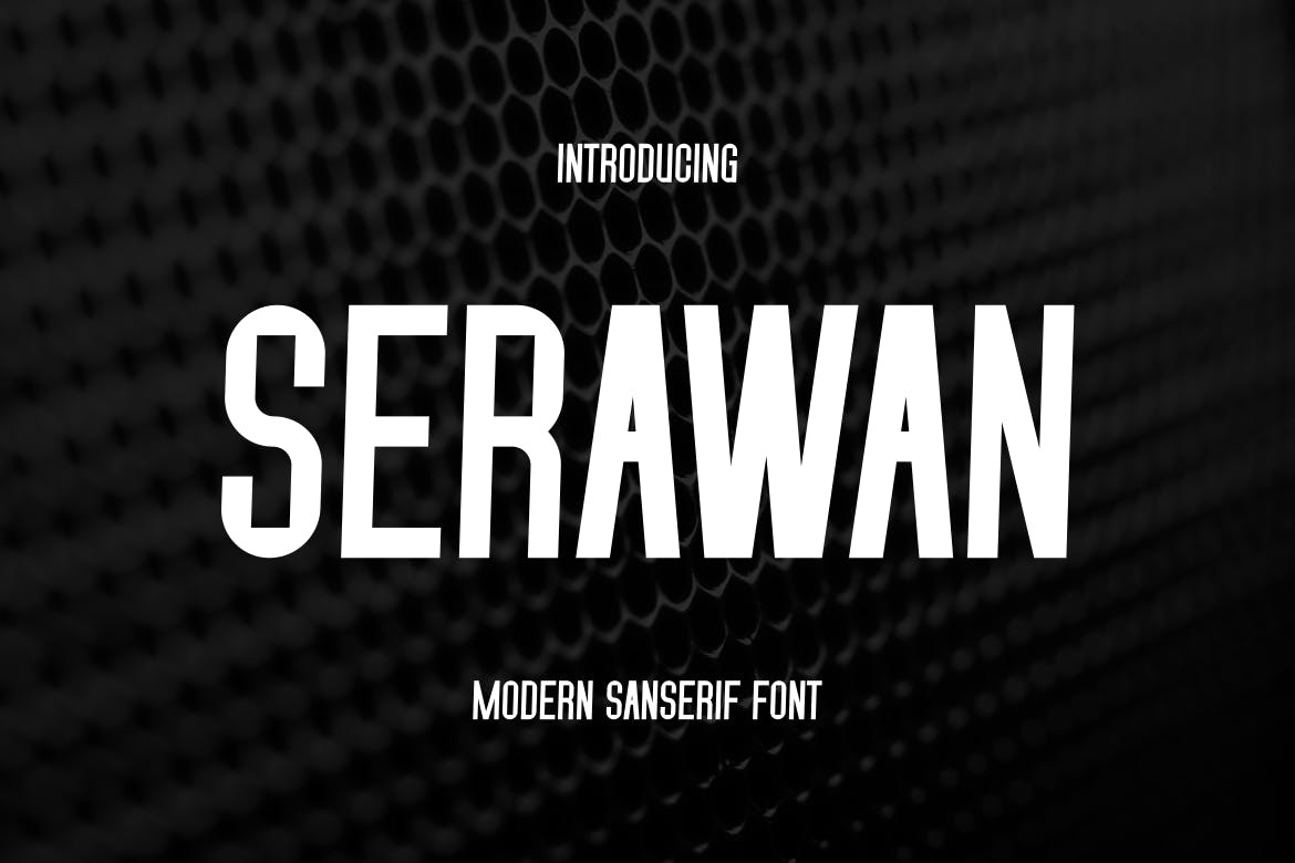 Пример шрифта Serawan #1
