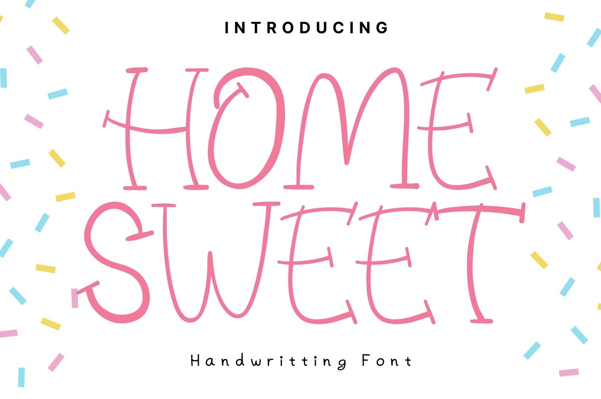 Пример шрифта Home Sweet #1