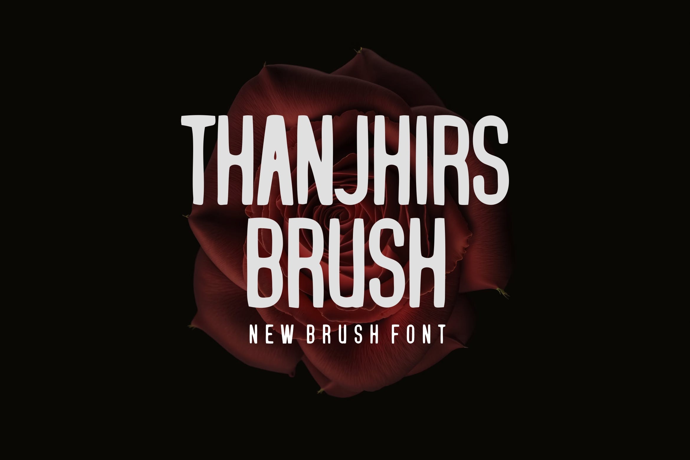 Пример шрифта Thanjhirs Brush #1