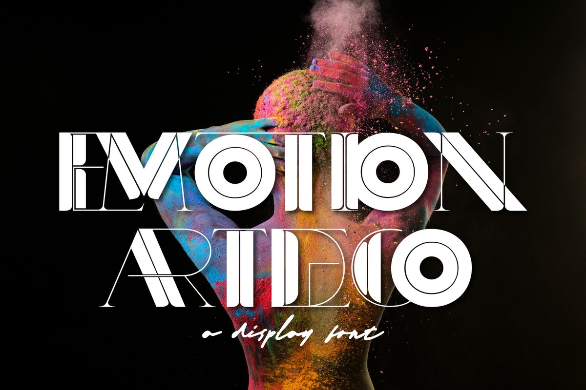 Пример шрифта Emotion ArtDeco #1