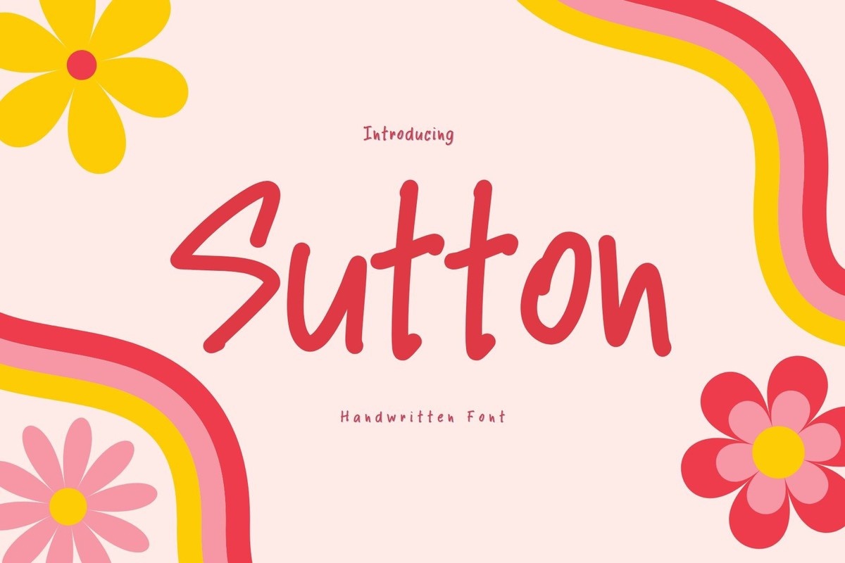 Пример шрифта Sutton #1