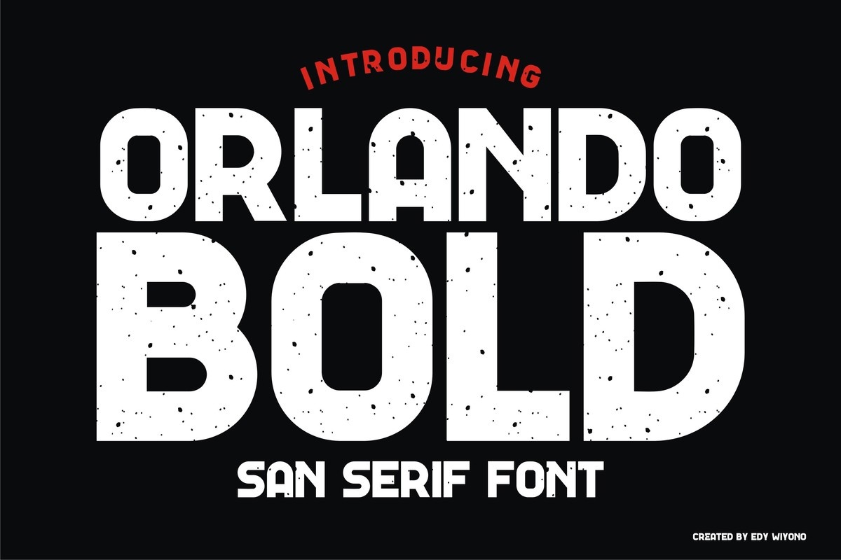 Пример шрифта Orlando Bold #1