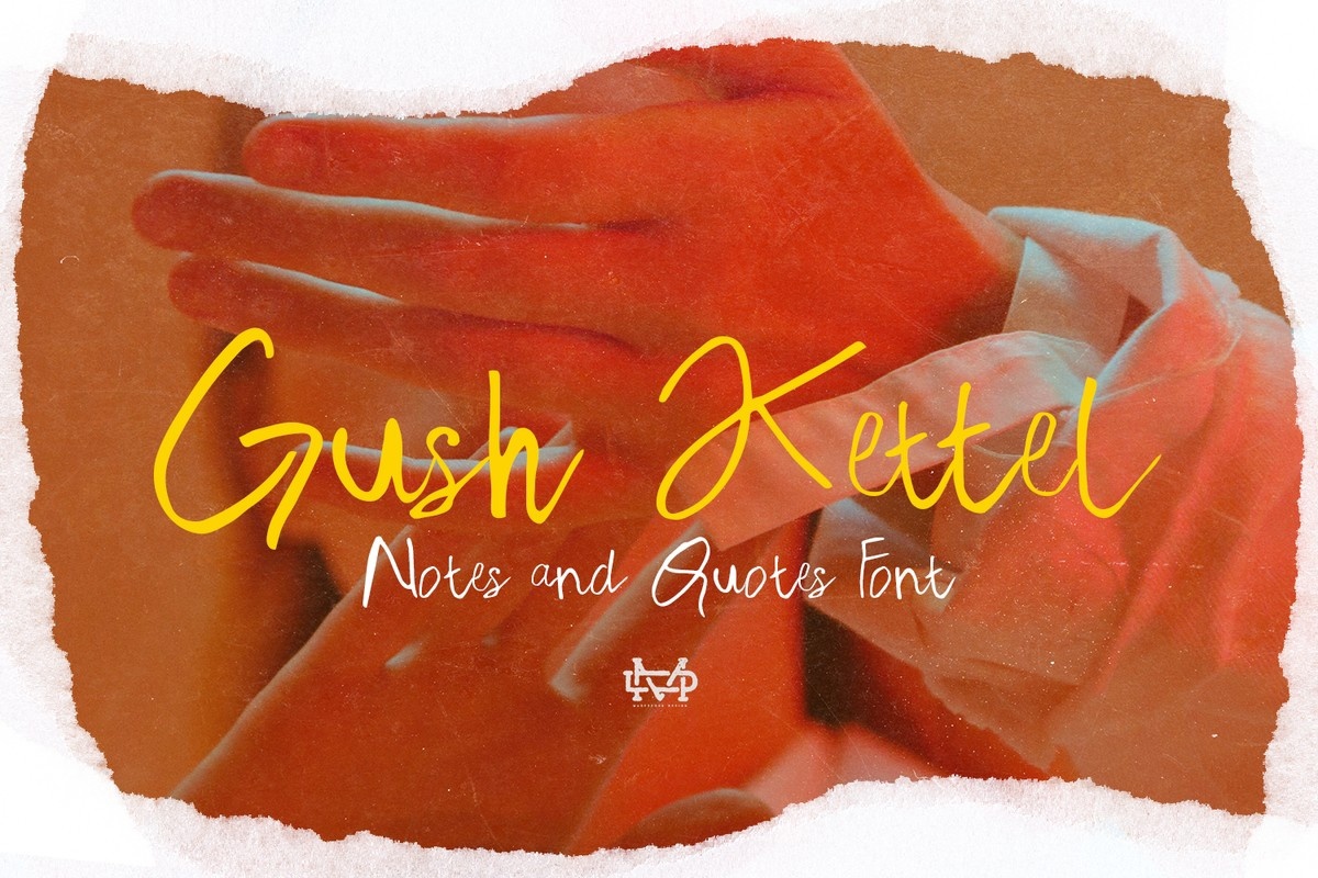 Пример шрифта Gush Kettel #1