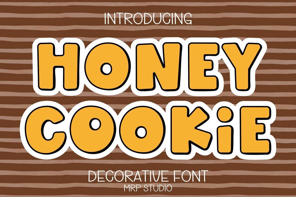 Пример шрифта Honey Cookie #1