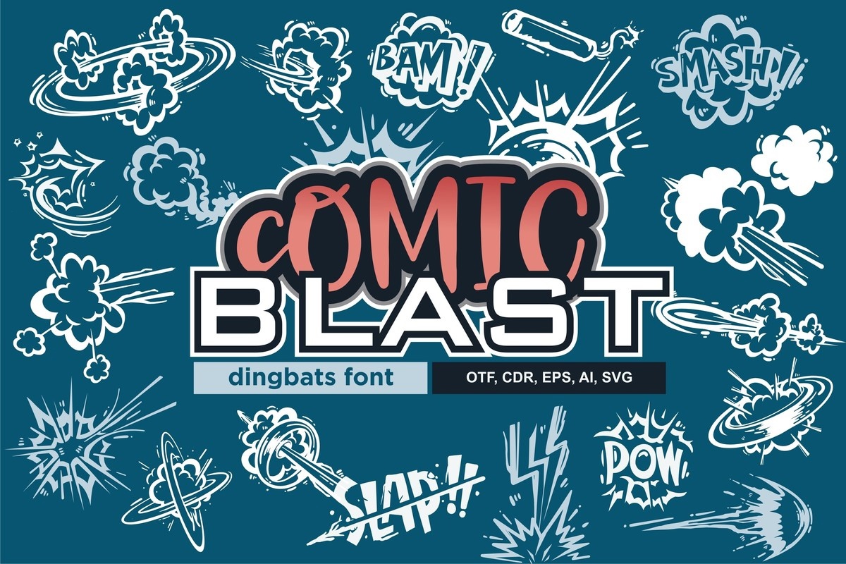 Пример шрифта Comic Blast #1