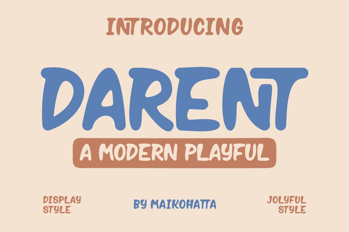 Пример шрифта Darent #1