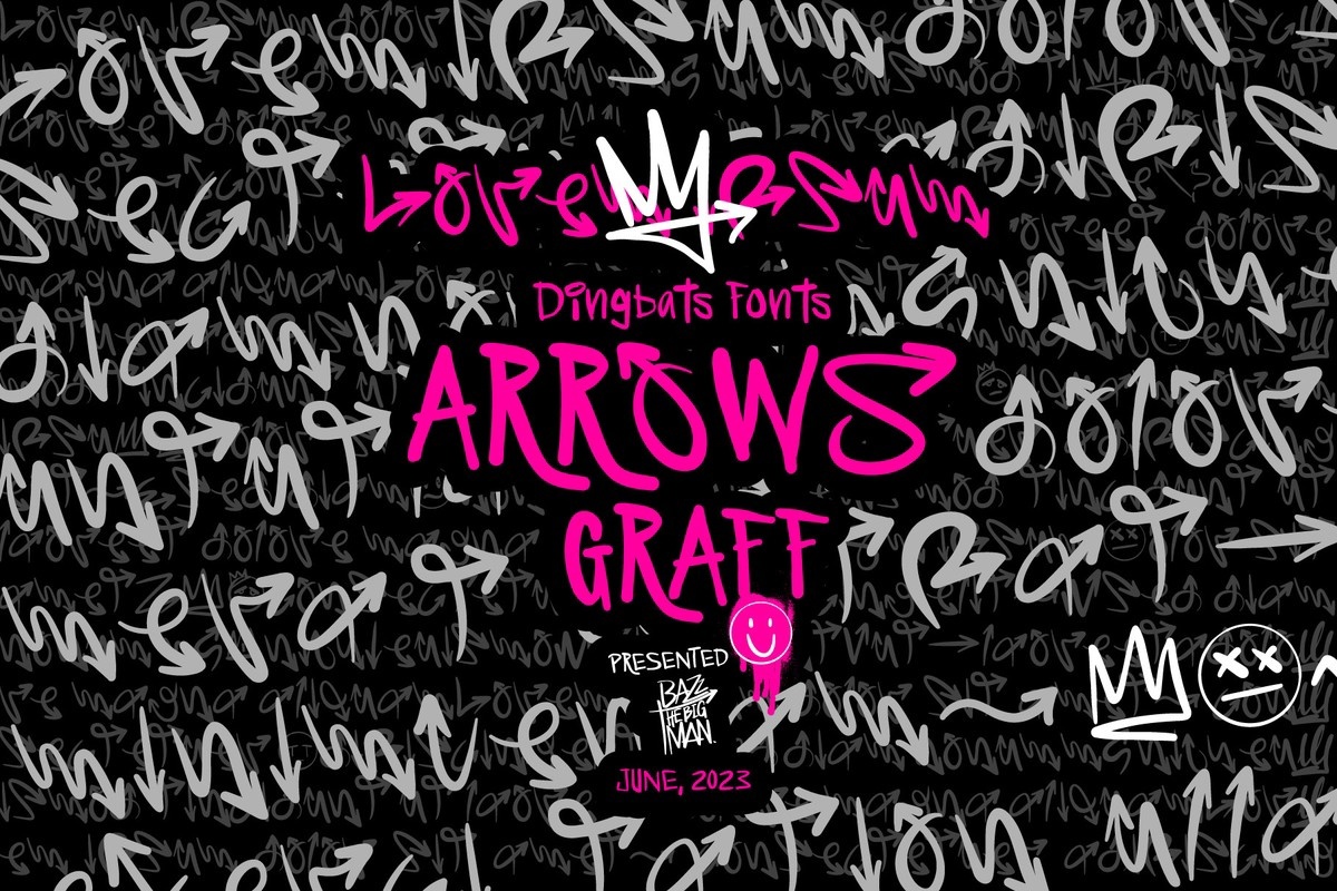 Пример шрифта Arrows Graff #1