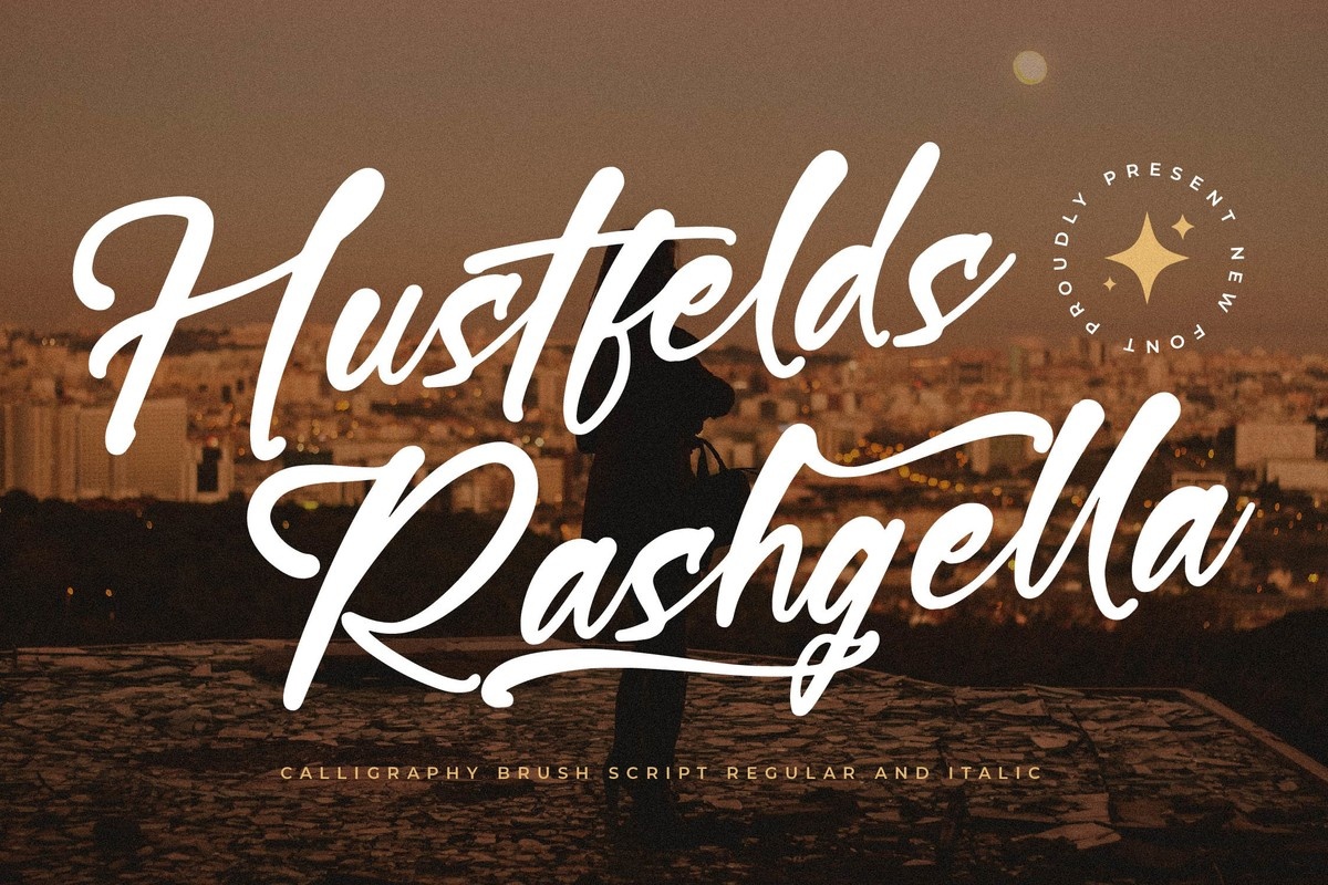 Пример шрифта Hustfelds Rashgella #1