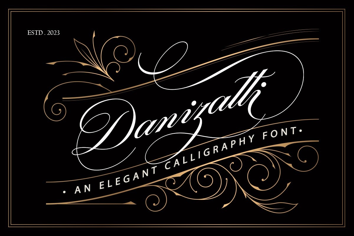 Пример шрифта Danizatti #1