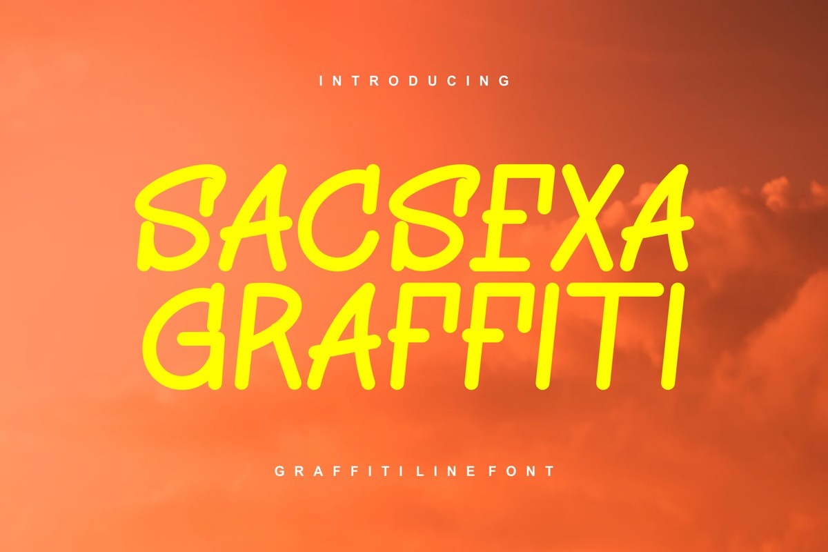 Пример шрифта Sacsexa Graffiti #1