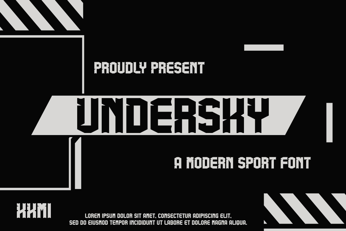 Пример шрифта Undersky #1