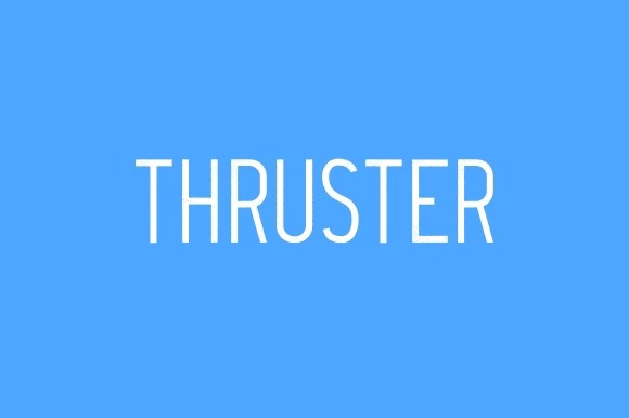 Пример шрифта Thruster #1