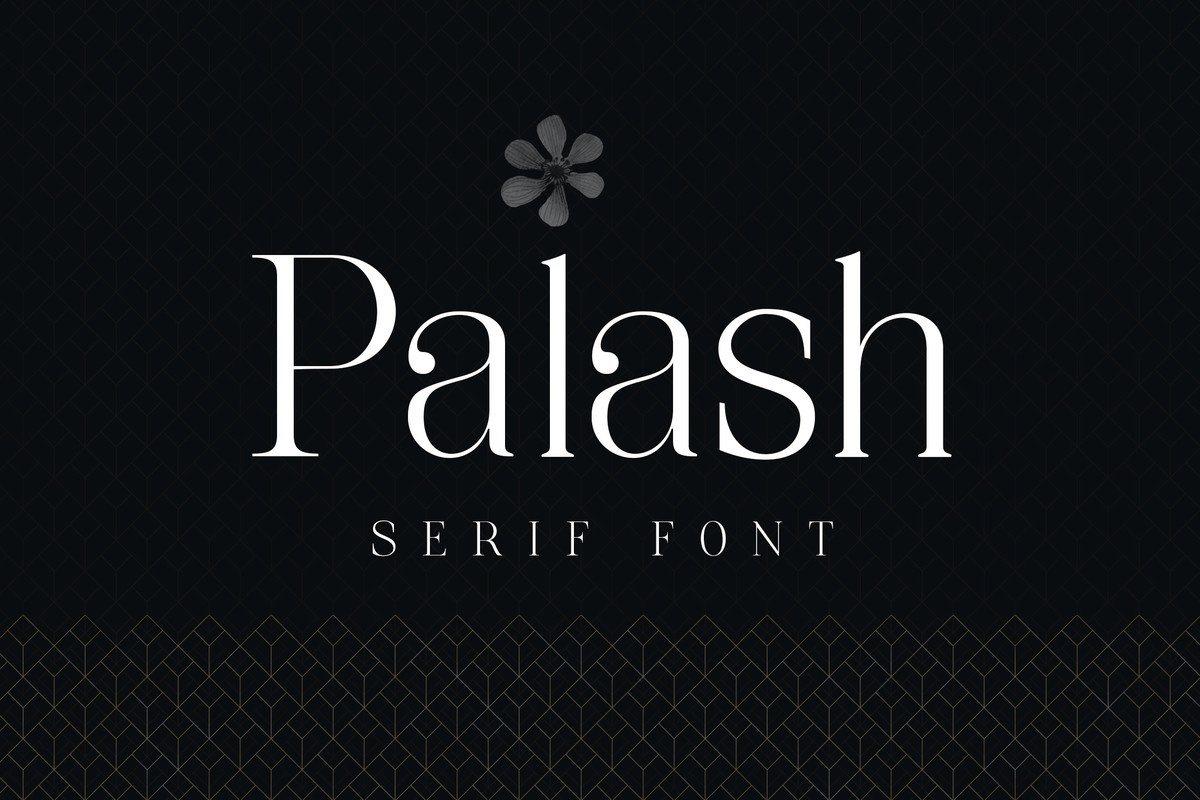 Пример шрифта Palash #1