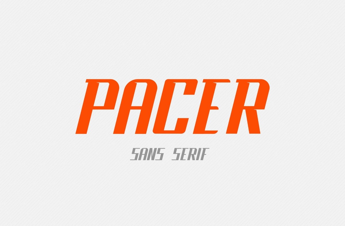 Пример шрифта Pacer #1
