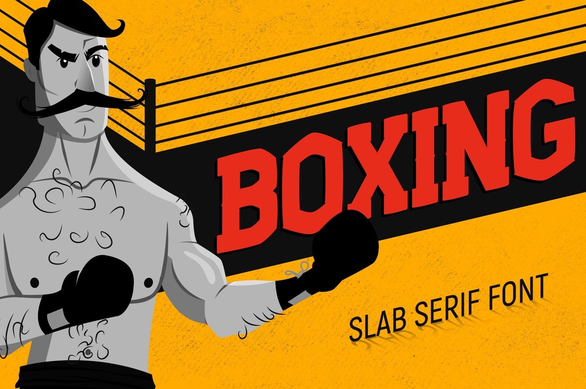 Пример шрифта Boxing #1