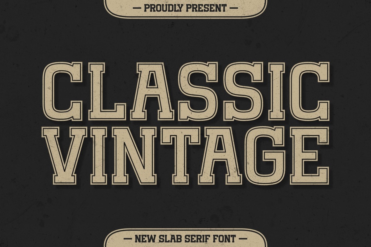Пример шрифта Classic Vintage #1