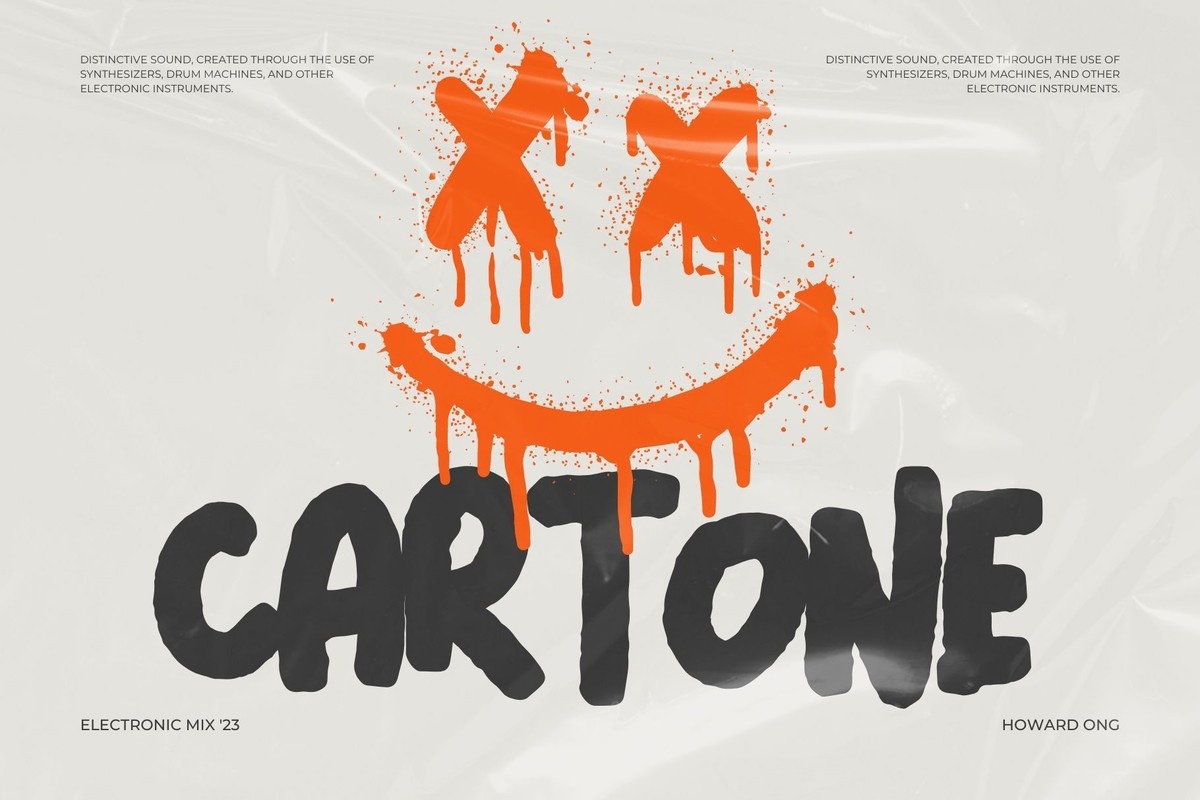 Пример шрифта Cartone #1