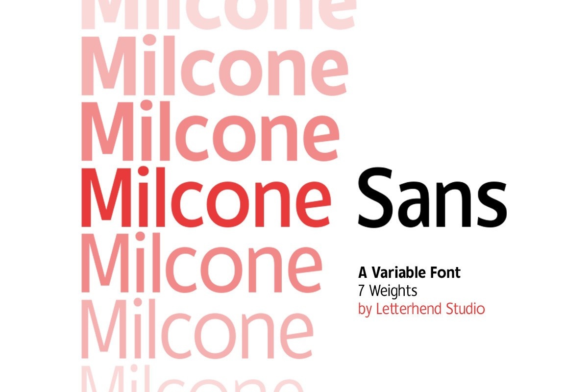 Пример шрифта Milcone #1