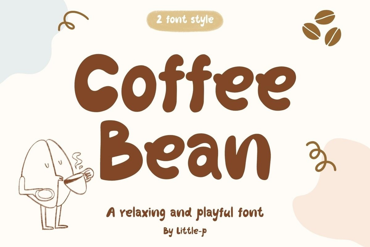 Пример шрифта Coffee Bean #1