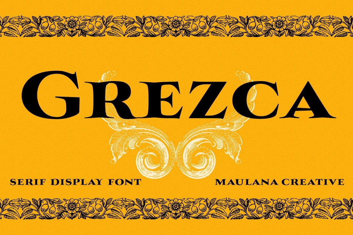 Пример шрифта Grezca #1