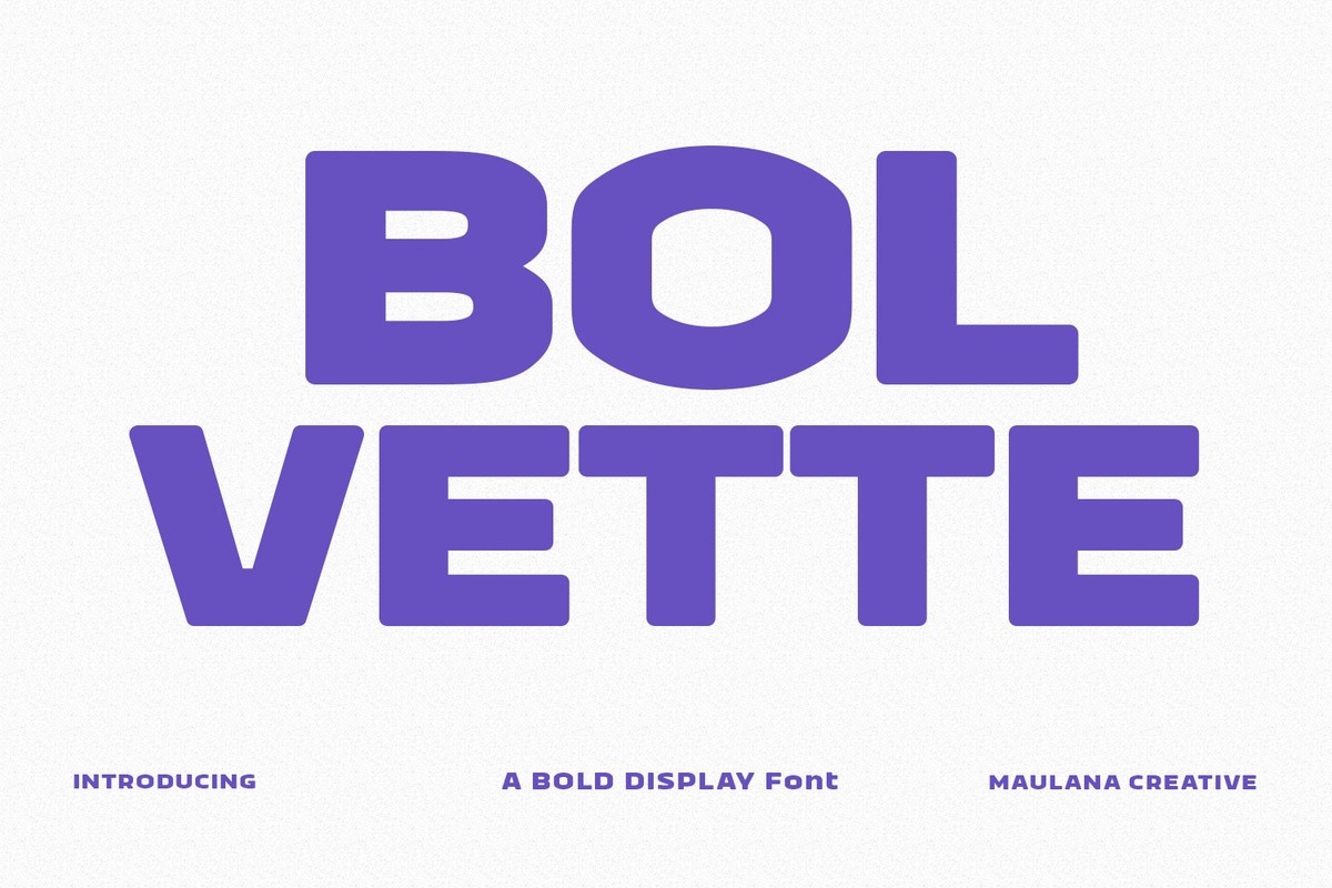Пример шрифта Bolvette #1