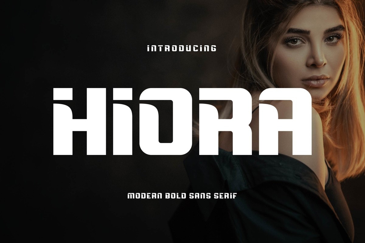 Пример шрифта Hiora #1