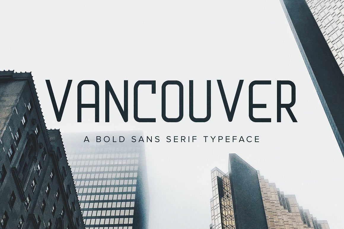 Пример шрифта Vancouver #1