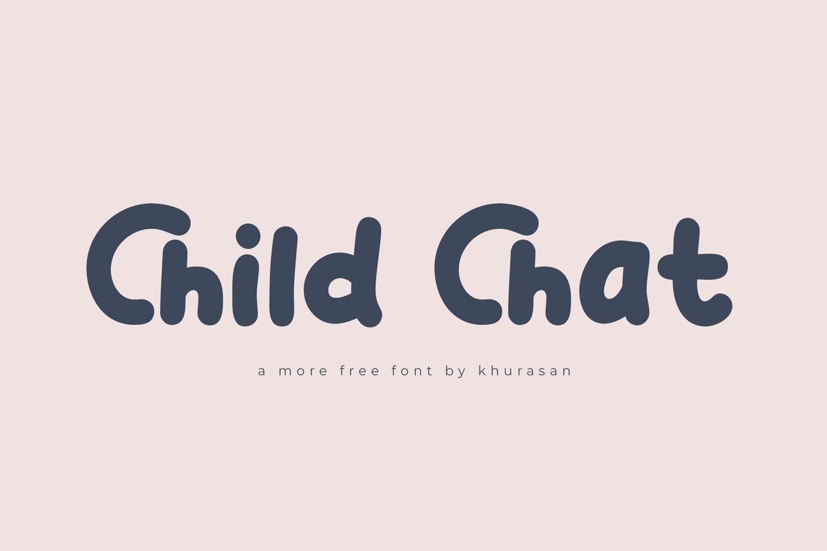 Пример шрифта Child Chat #1