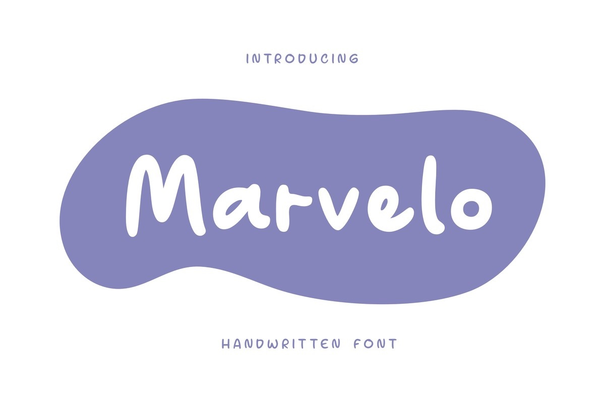 Пример шрифта Marvelo #1
