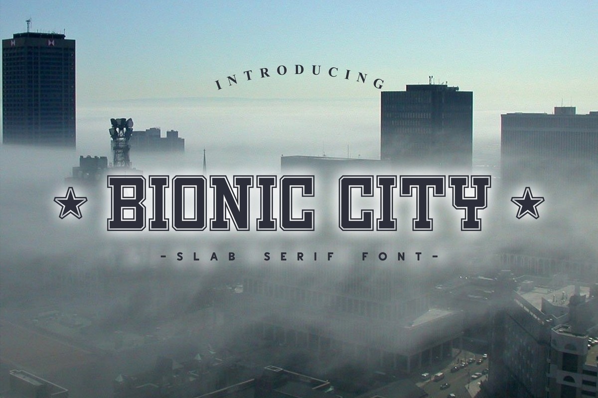 Пример шрифта Bionic City #1