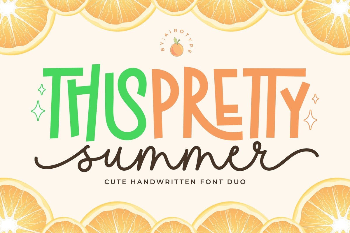 Пример шрифта Pretty Summer #1