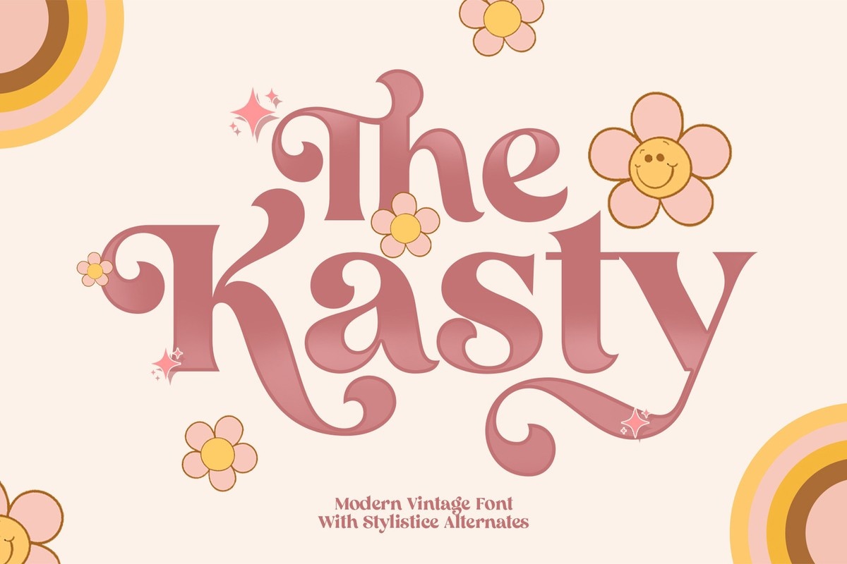 Пример шрифта The Kasty #1