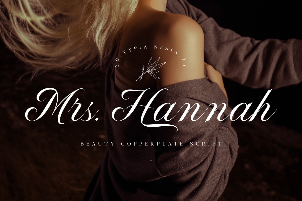 Пример шрифта Mrs Hannah #1