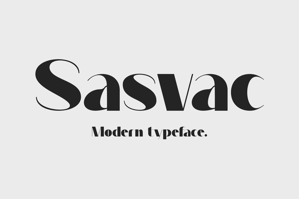 Пример шрифта Sasvac #1