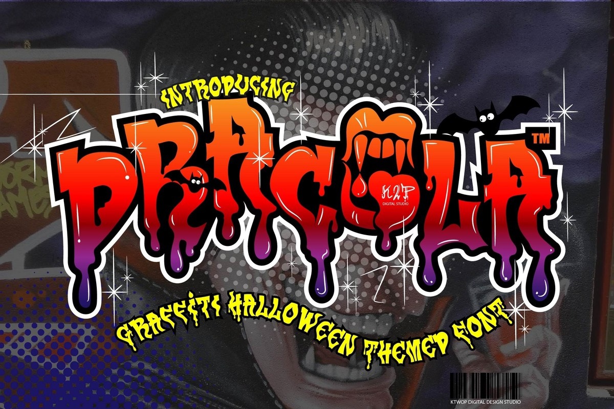 Пример шрифта Dracula #1