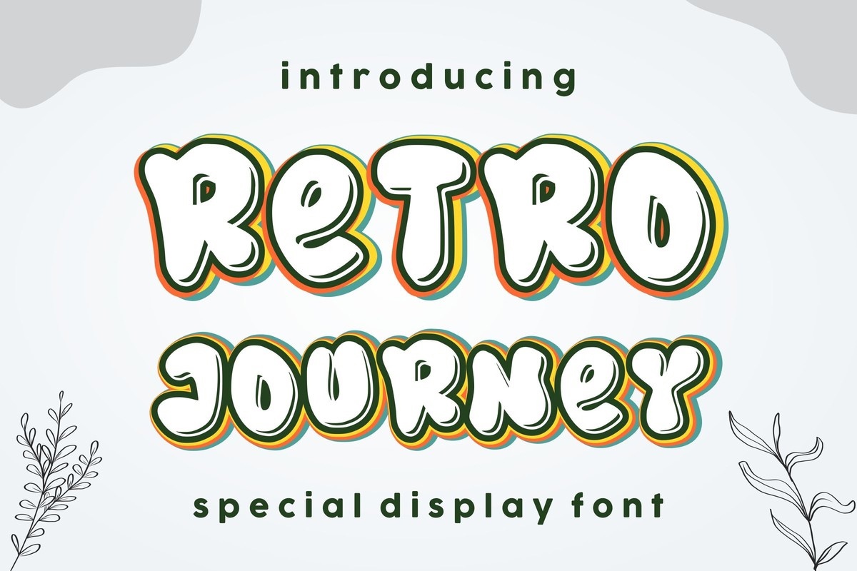 Пример шрифта Retro Journey #1