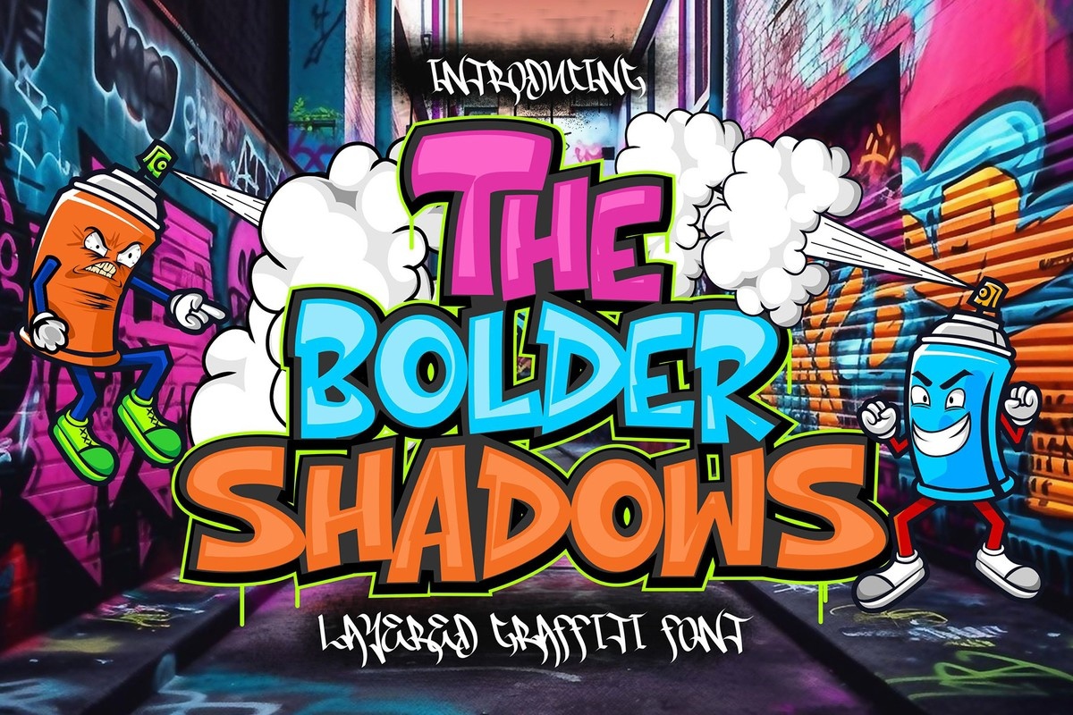 Пример шрифта The Bolder Shadow #1