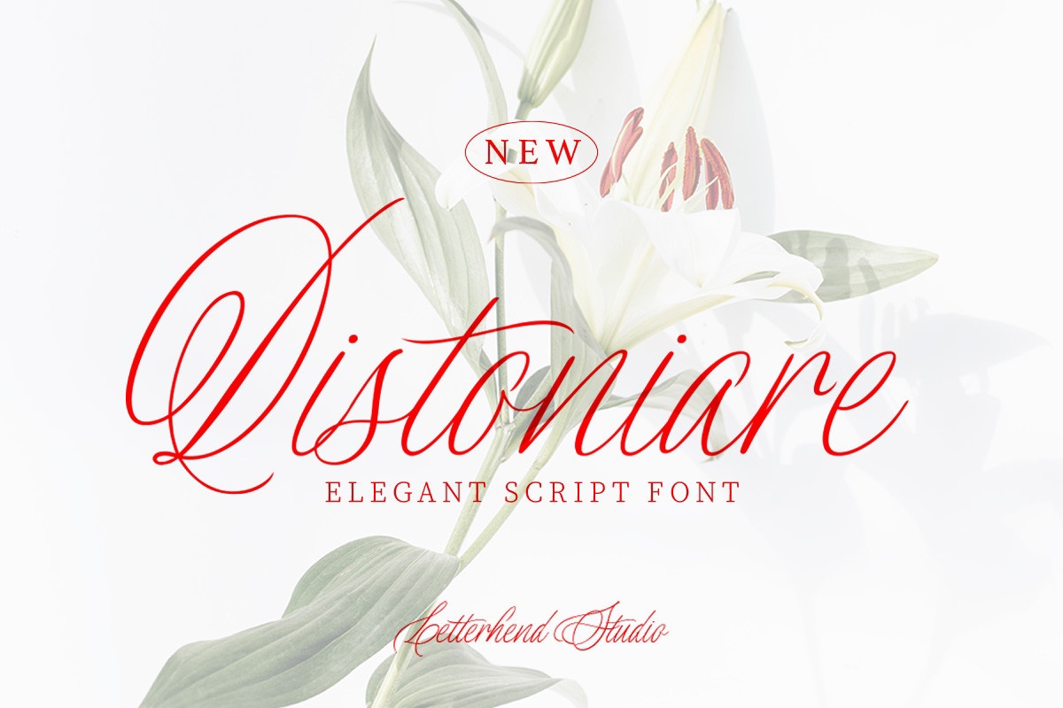Пример шрифта Distoniare Script #1