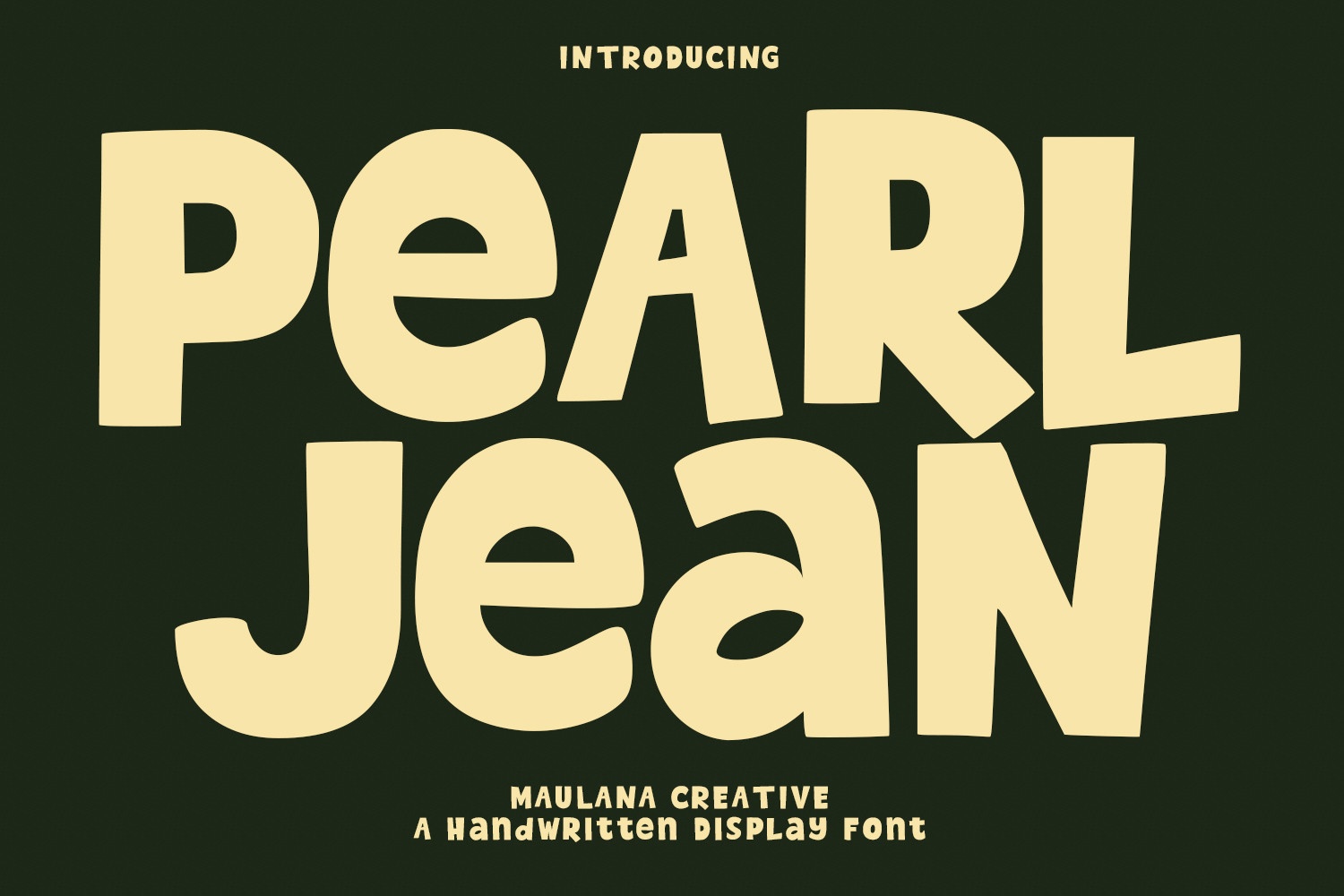 Пример шрифта Pearl Jean #1