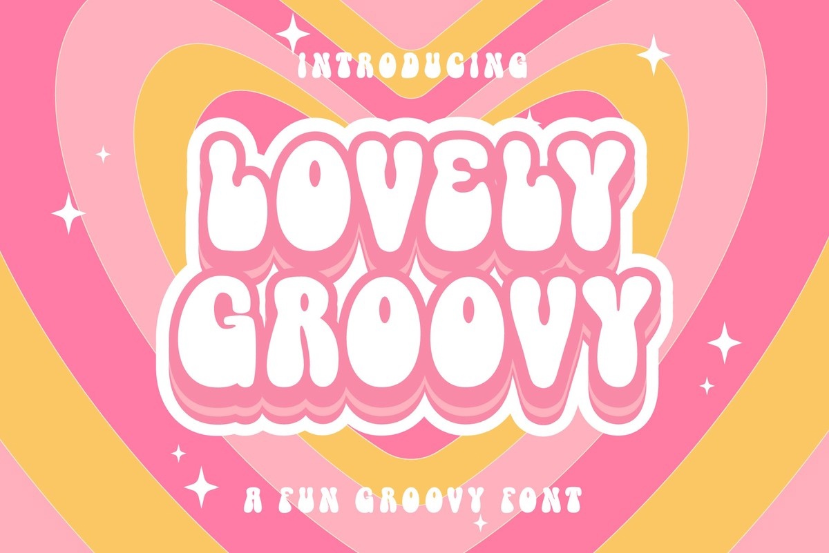 Пример шрифта Lovely Groovy #1